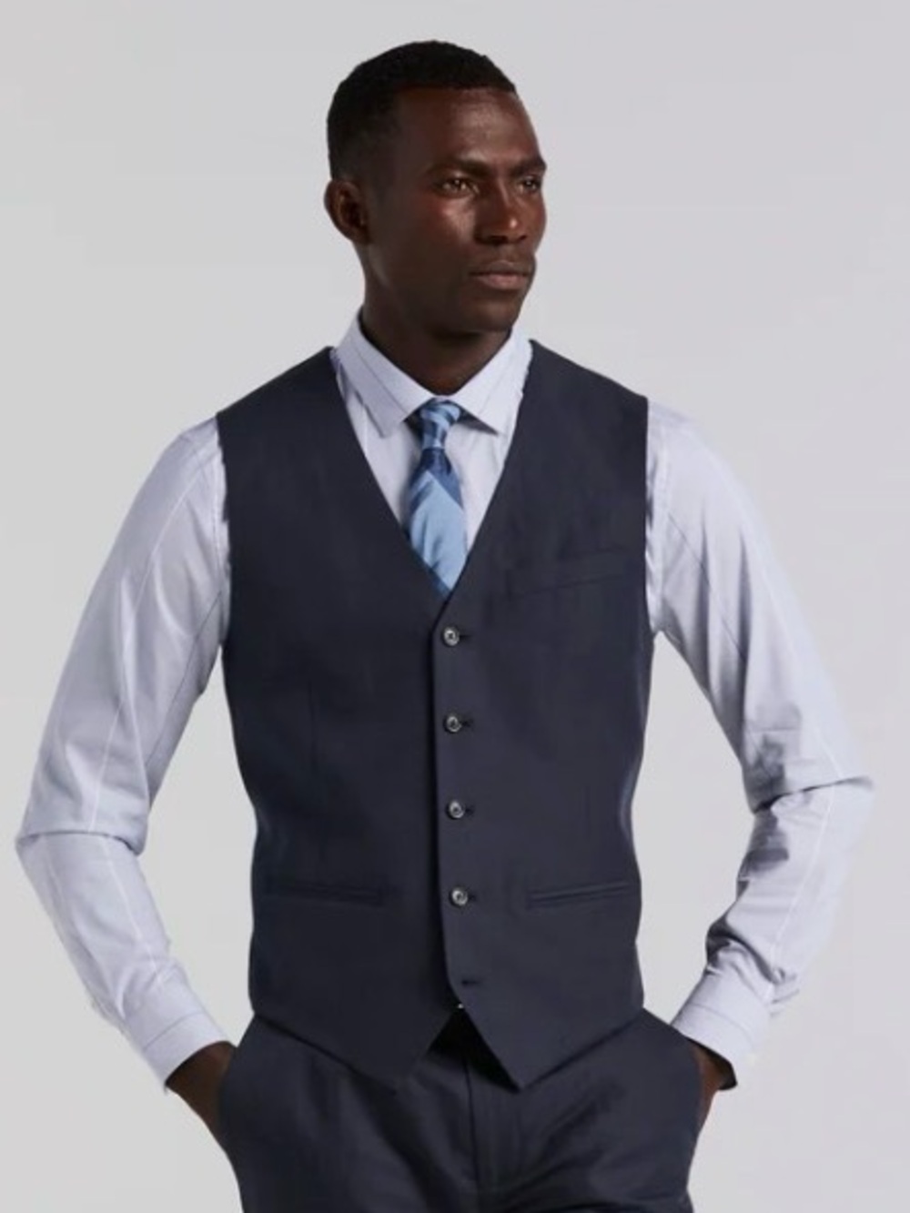 Perry Ellis Men's Five-Button Dress Vest